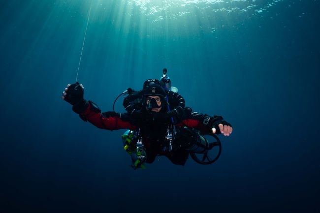 SUEX DPV SF2 Rebreather Philip Christoff Manta Dive