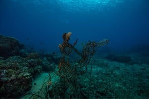 underwater sculpture manta dive gili trawangan